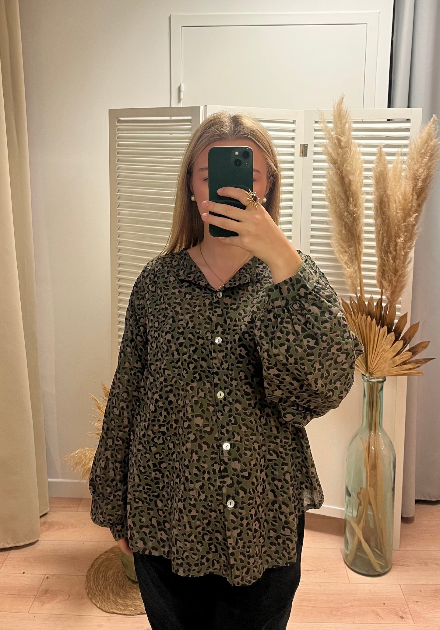 Blouse fluide léopard