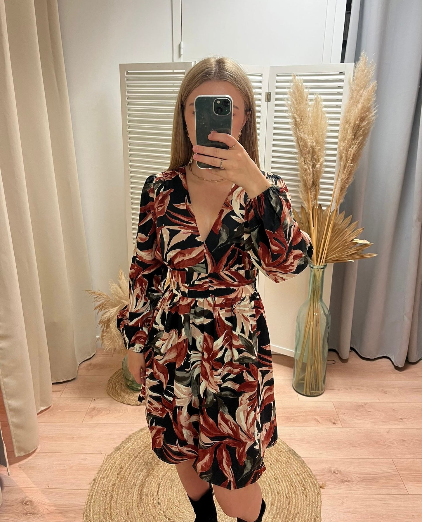 Robe feuillage Marie