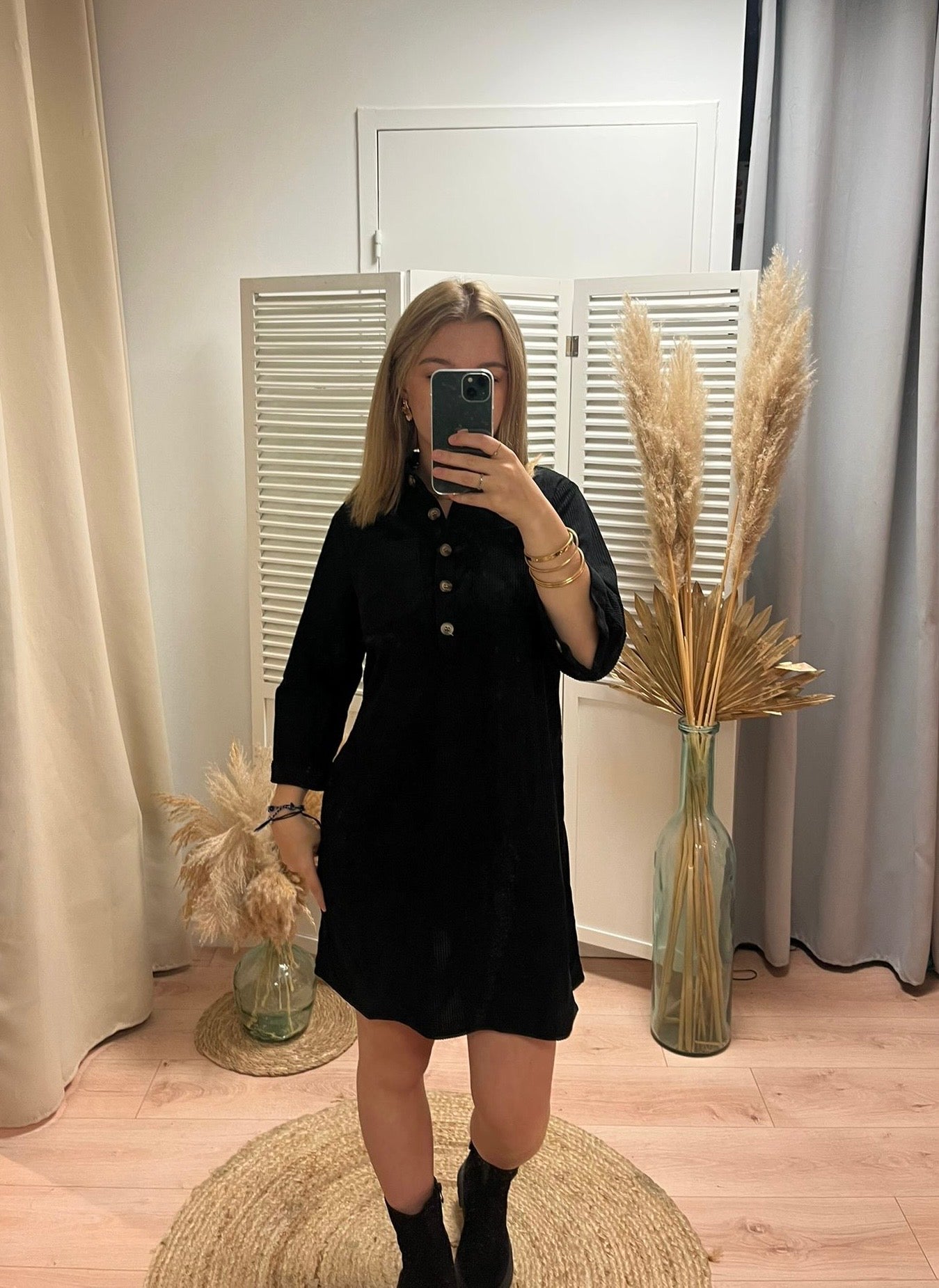 Robe velours Elise