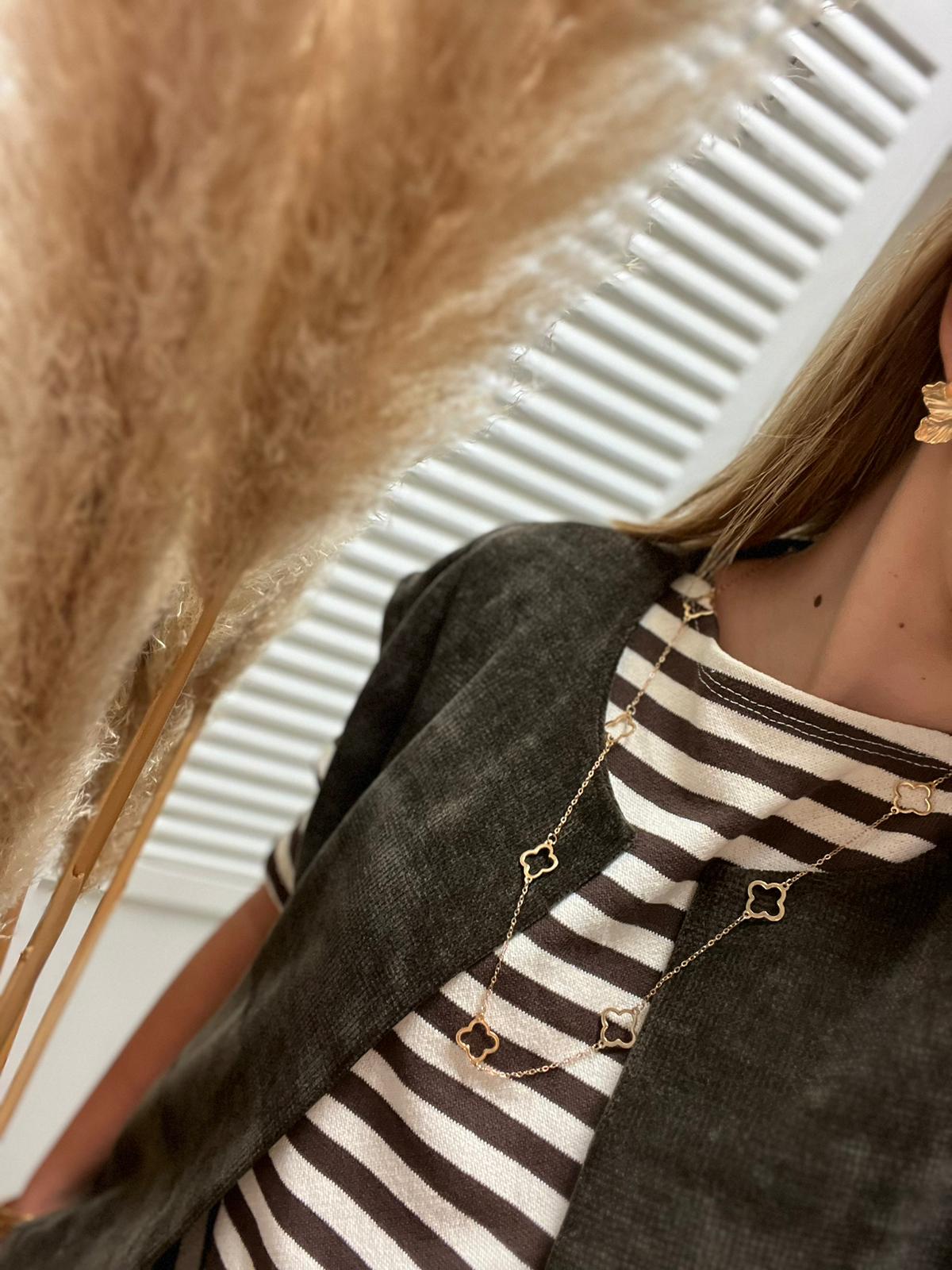 Veste Béa sans manches léopard chocolat