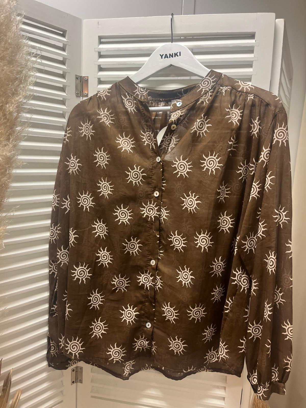 Blouse star chocolat