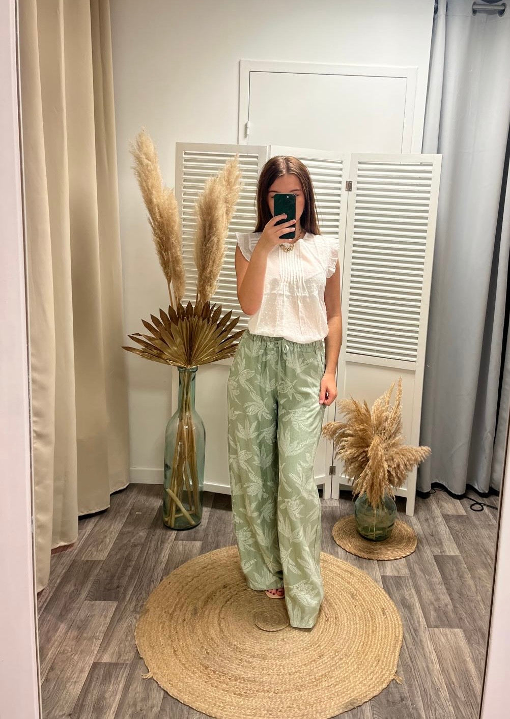 Blouse blanche plumetis