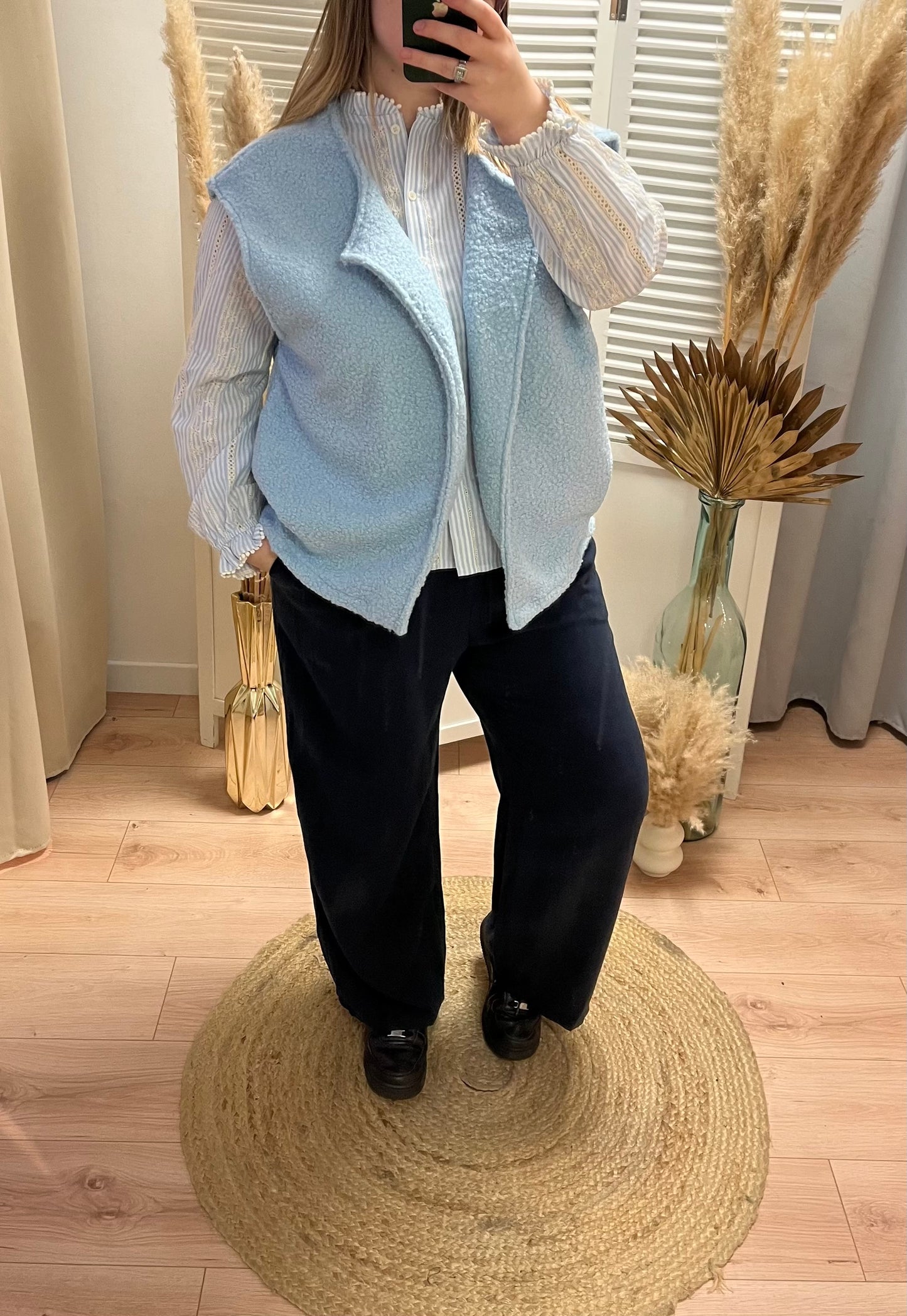 Pantalon fluide marine