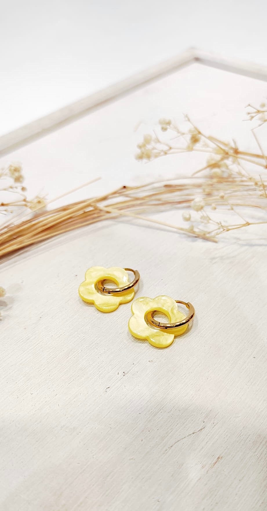 boucle d'oreille fleurs