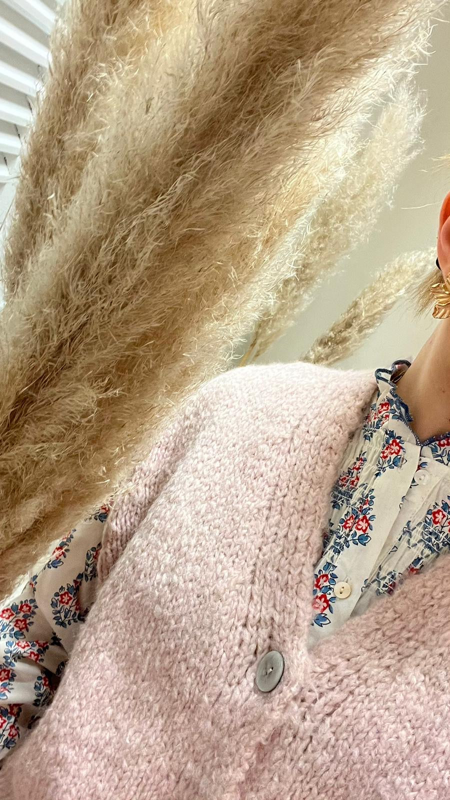 Blouse hippie froncée sur le haut