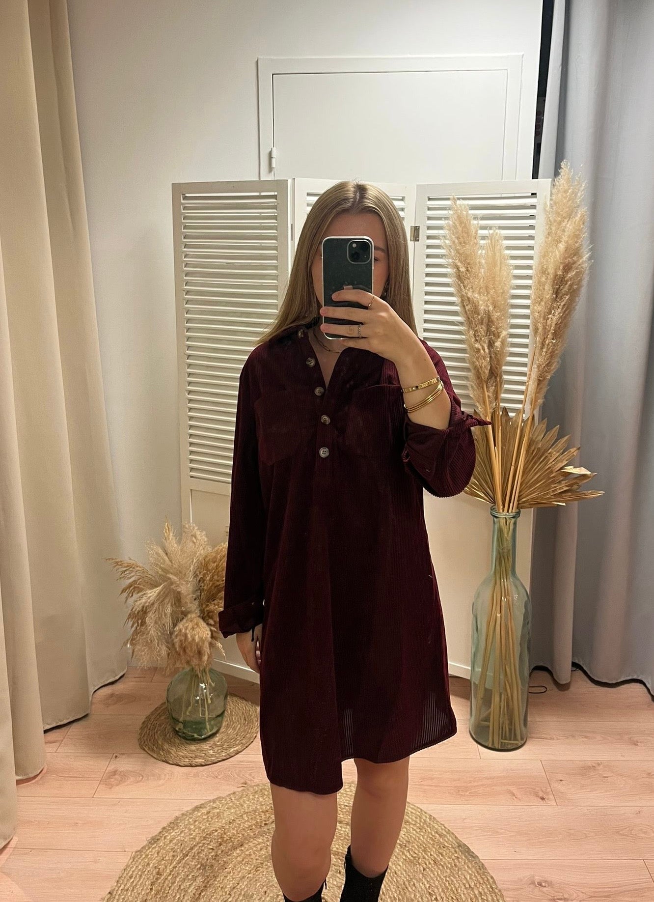 Robe velours Elise
