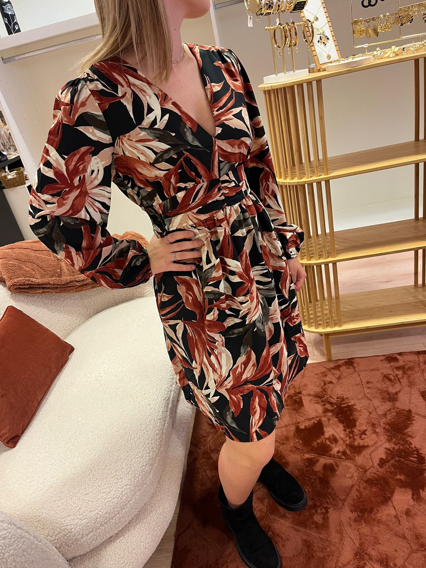 Robe feuillage Marie
