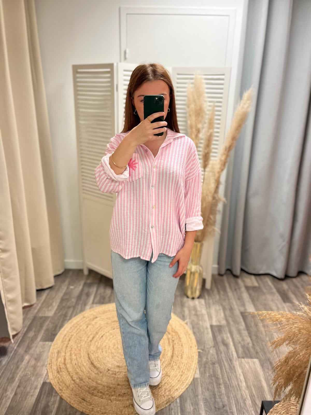 Blouse Palmito rose bébé