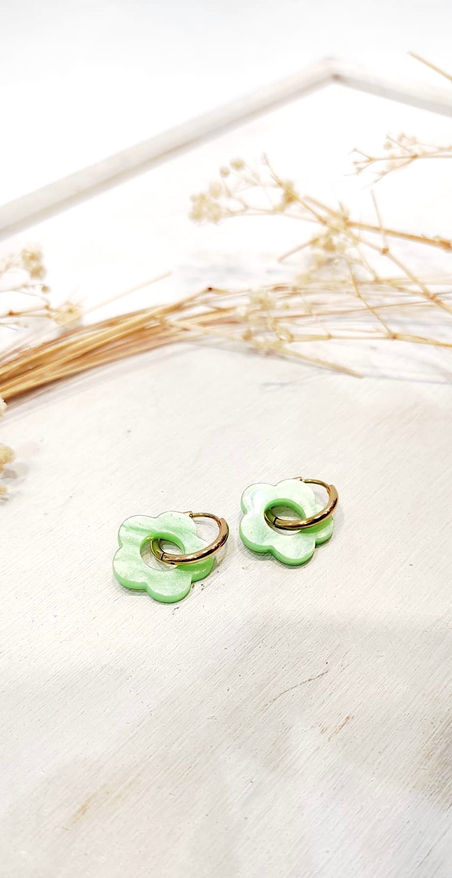 boucle d'oreille fleurs