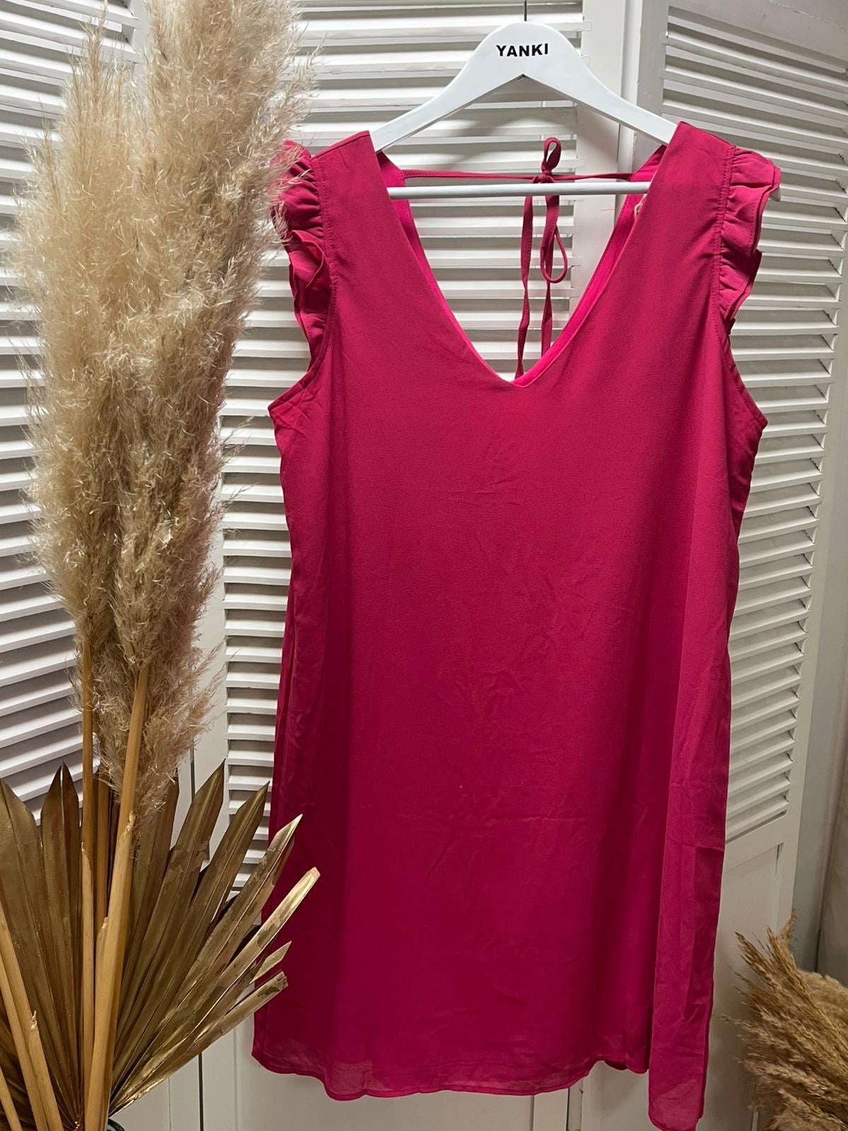Robe droite fuchsia Betty