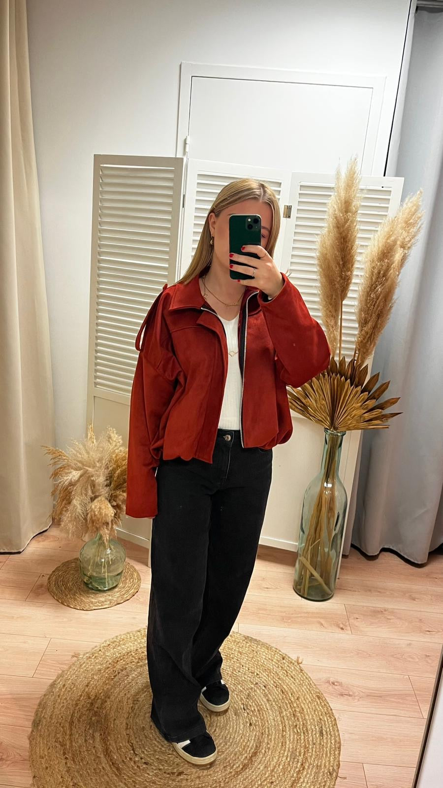 blouson terracotta