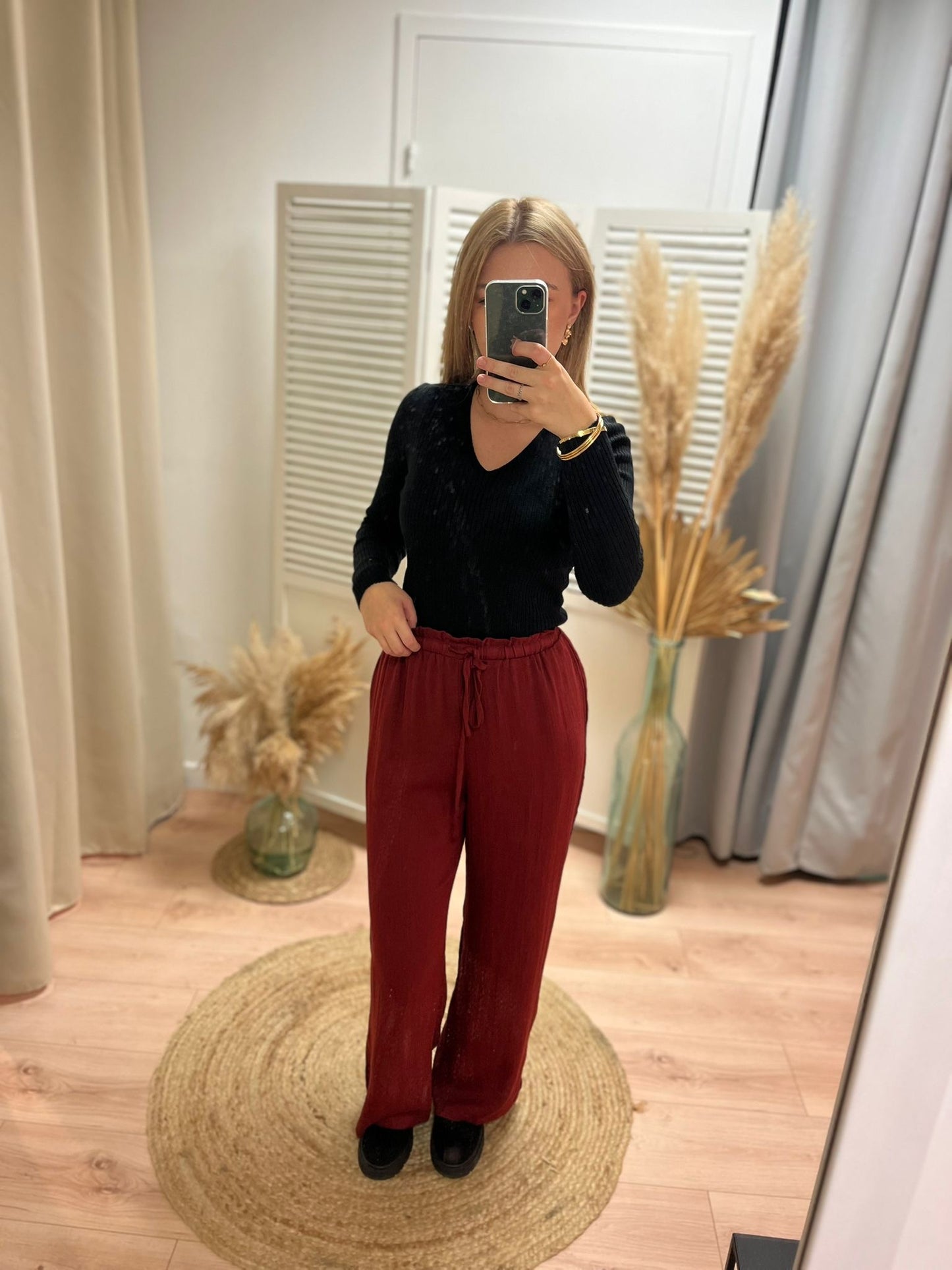 Pantalon Miki terracotta
