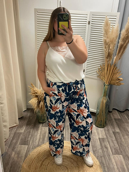 Pantalon fluide Alma à motif