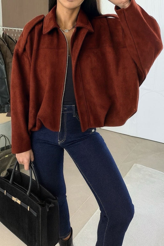 blouson terracotta