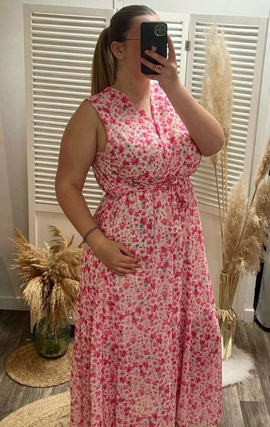 Robe mini flowers Pink