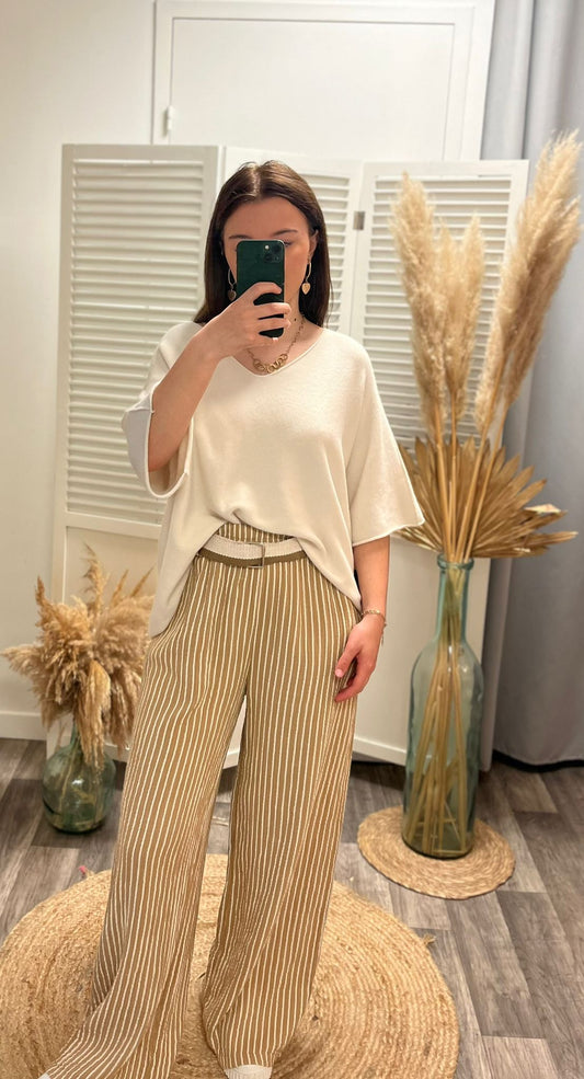 Pull fin Maryline - écru