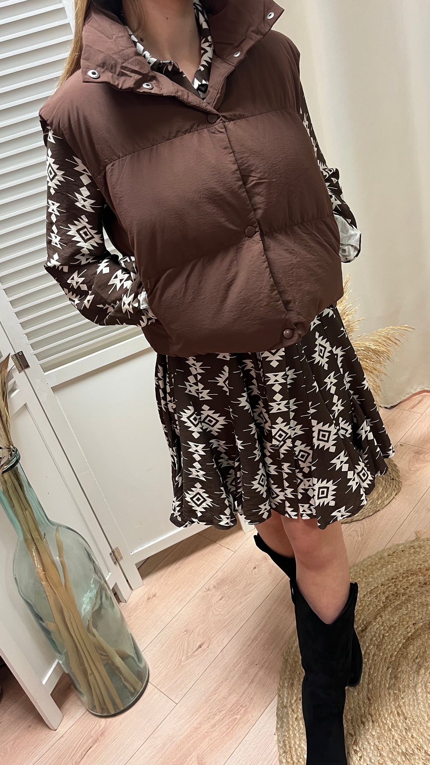 Doudoune manches courtes