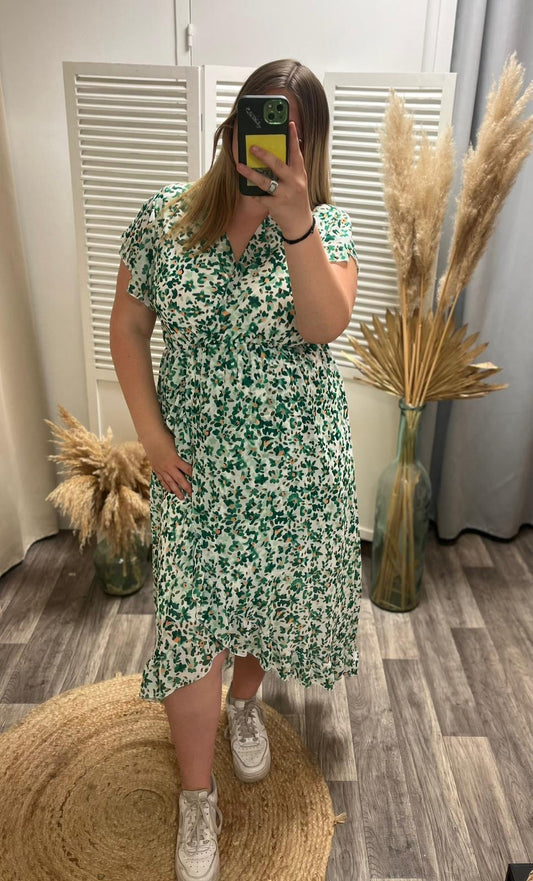 Robe Verde floral