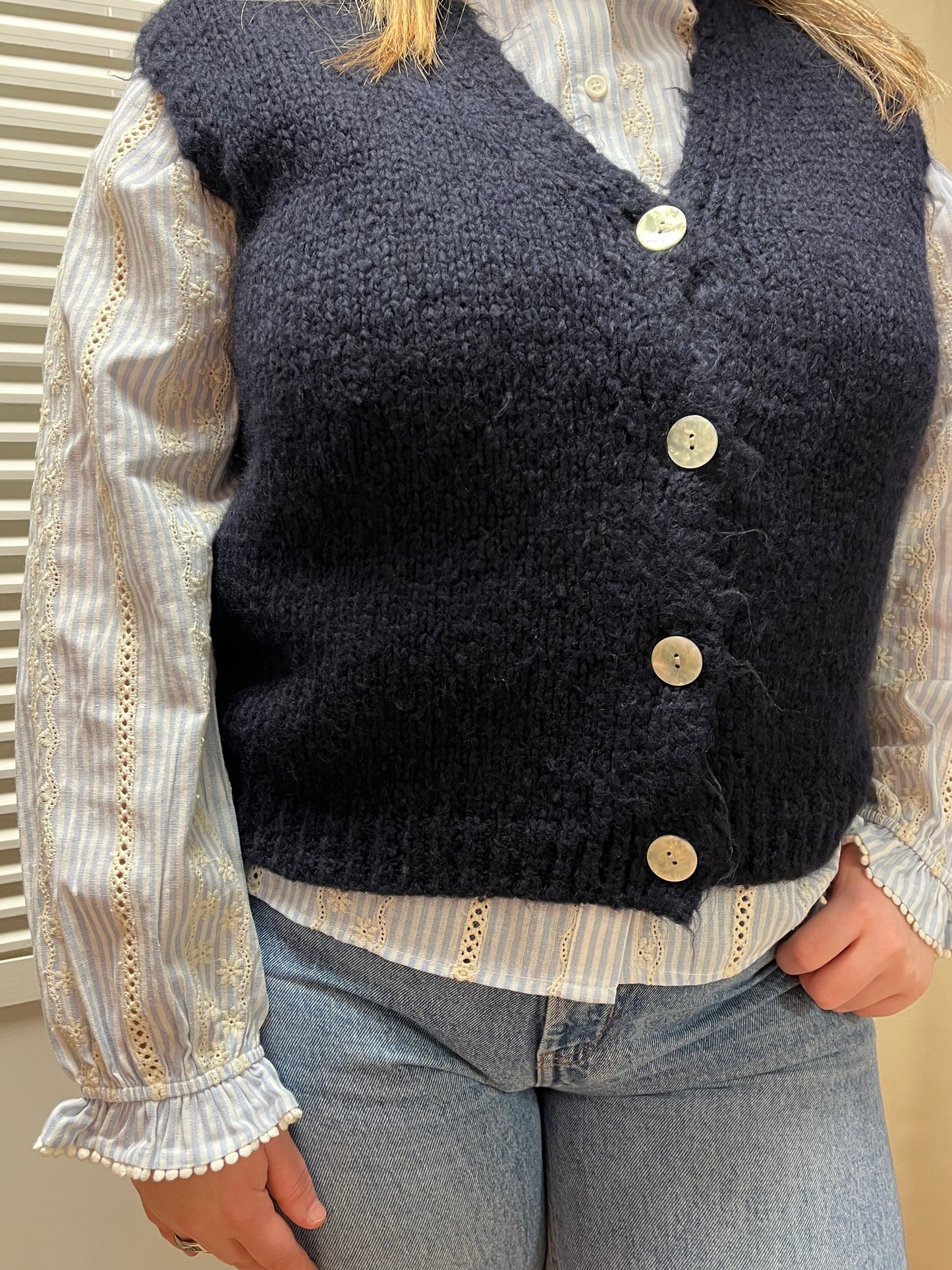 Gilet boutons  Nacrés Viola