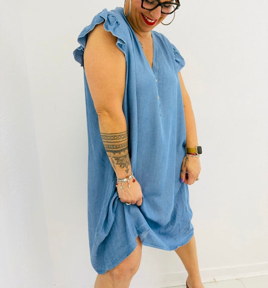 Robe effet jean