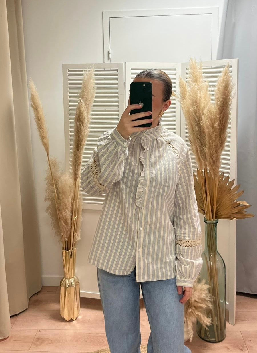 Blouse jeanna à rayures