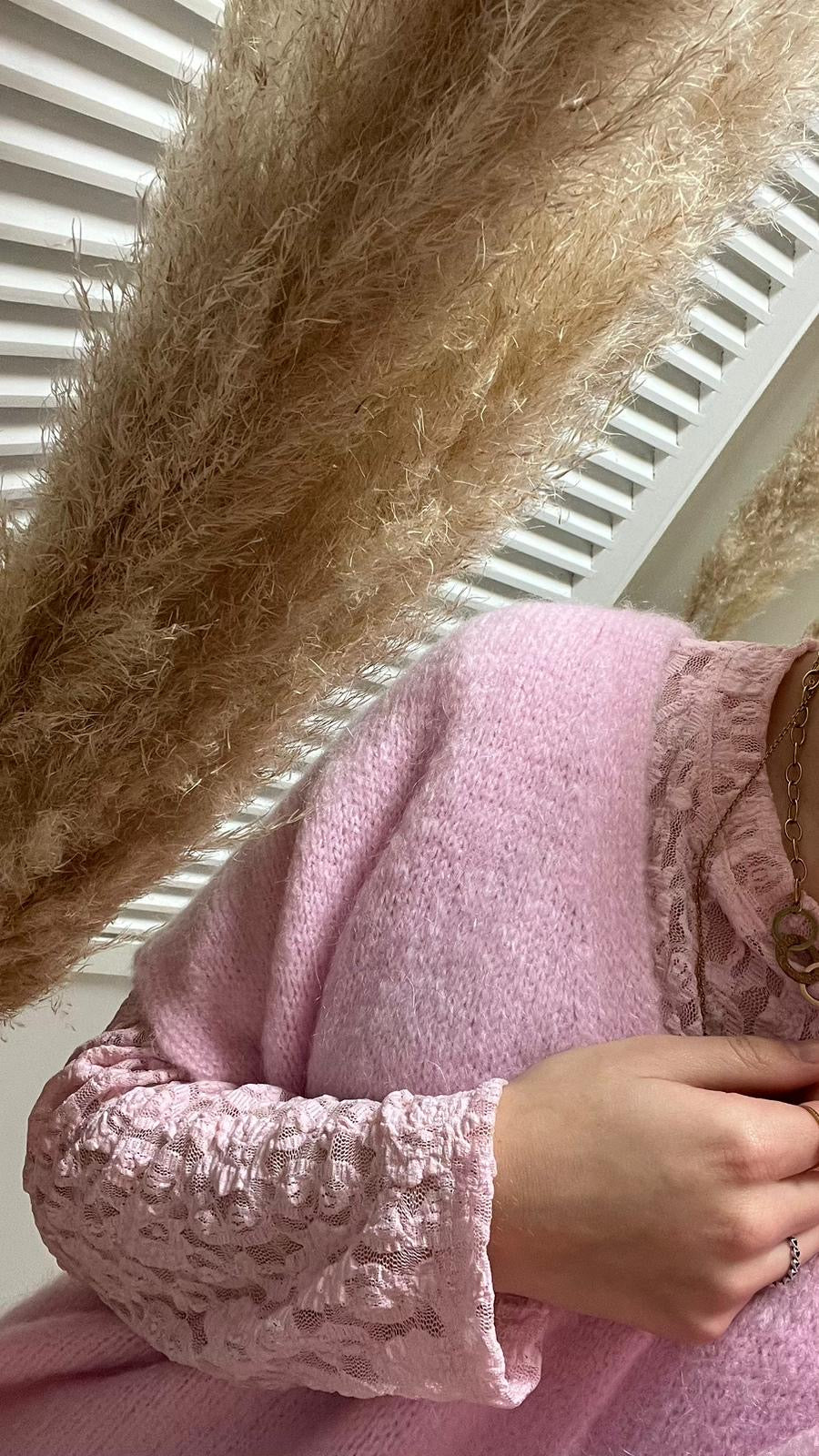 Top dentelle Adèle à longue manches divers coloris