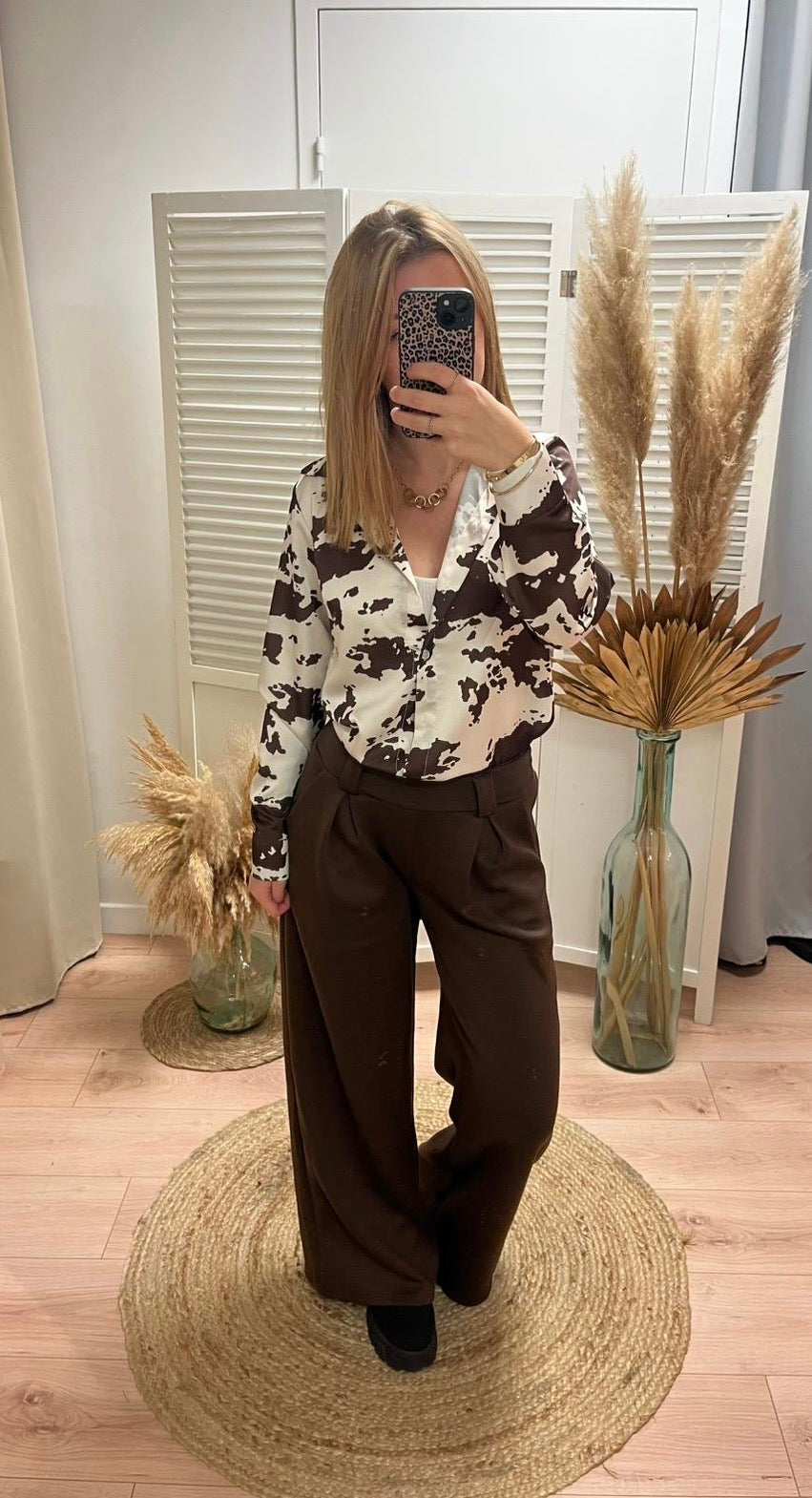 Chemisier Soren imprimé vache