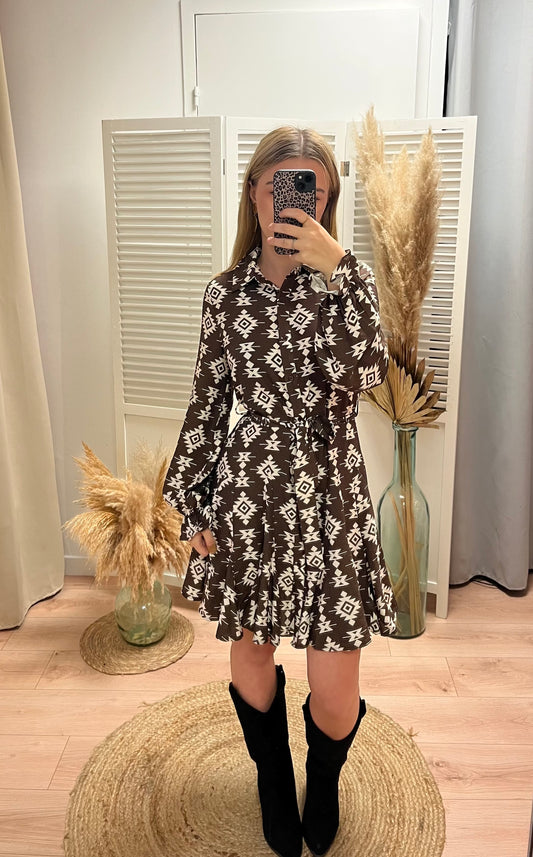 Robe Lulu motif ethnique