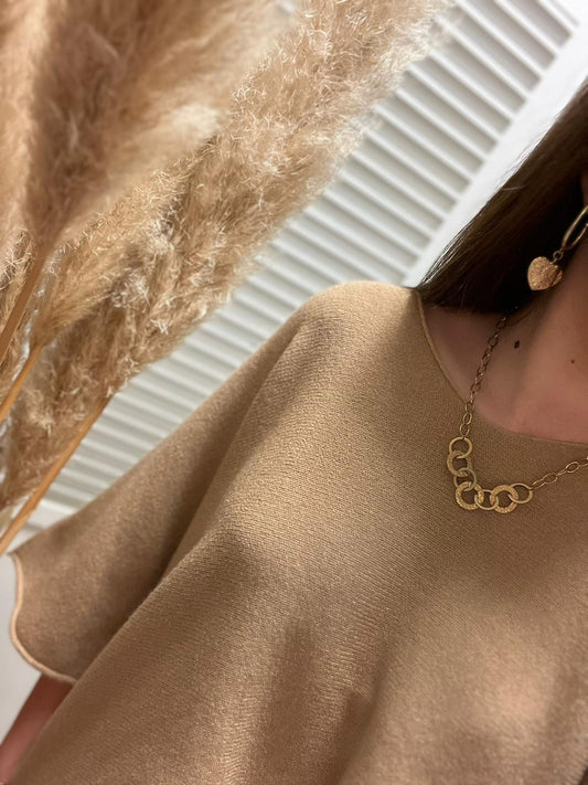 Pull fin Maryline - camel