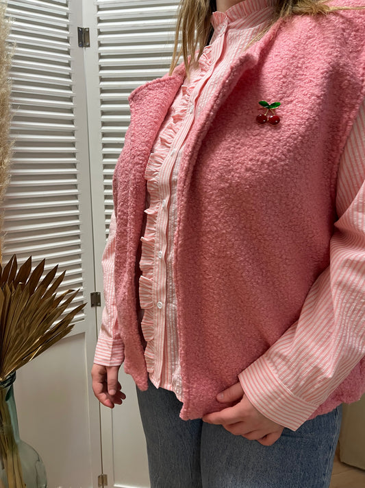 Gilet sans manches CERISE - Rose