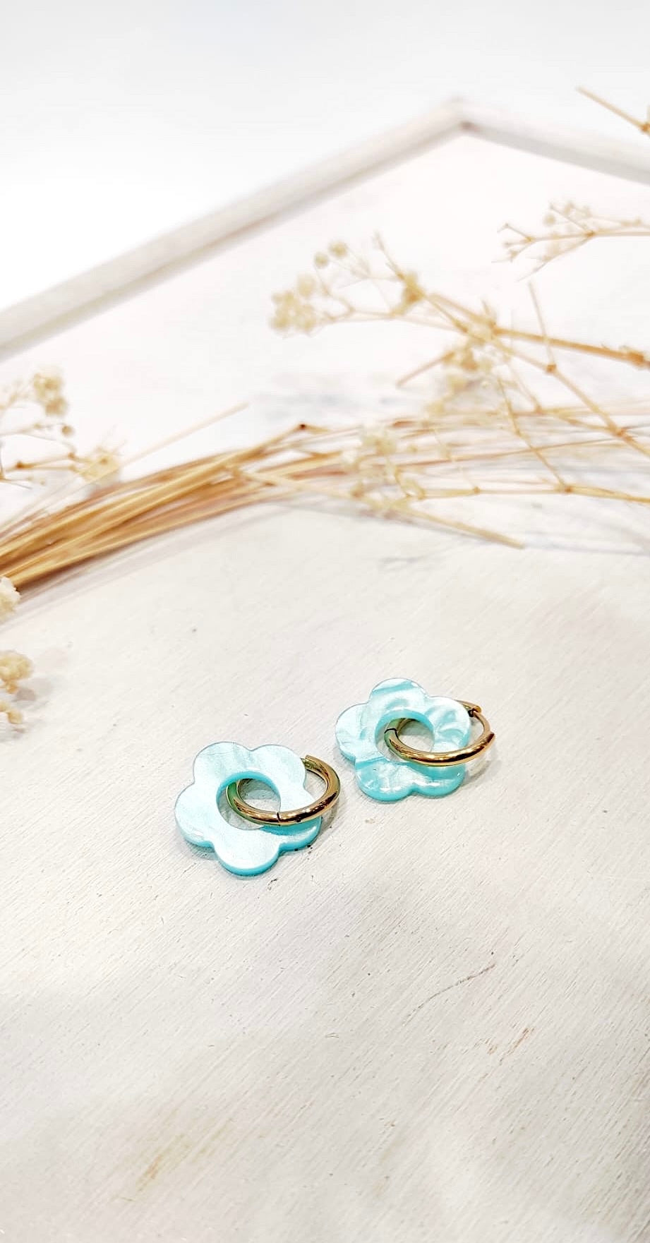 boucle d'oreille fleurs