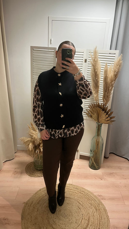 Gilet noir Eluan