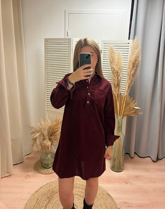 Robe velours Elise