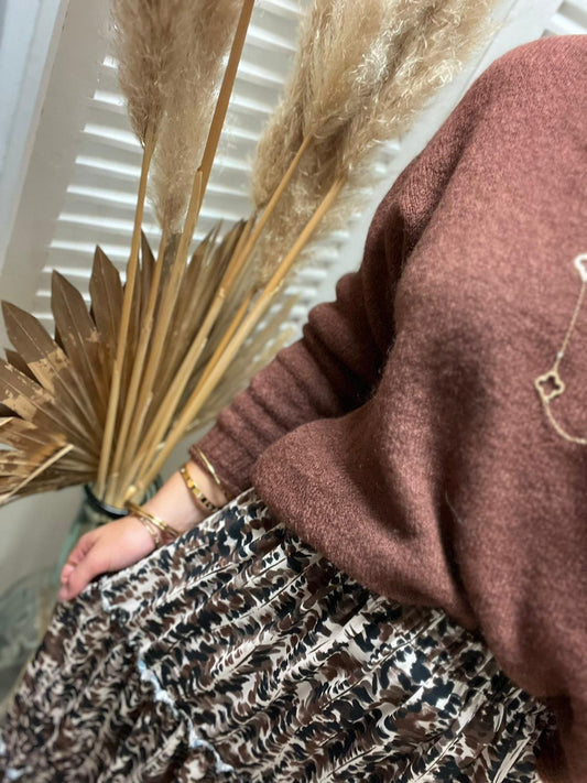 Pull Mohair chocolat
