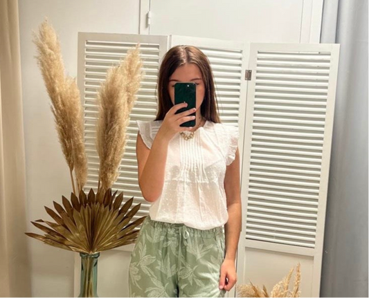 Blouse blanche plumetis